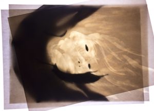 Medium on paper, light, 2016